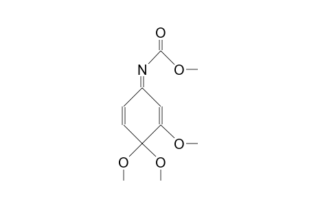 N-Methoxycarbonyl-3-methoxy-P-benzoquinone imine methyl ketal