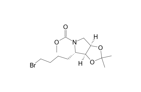 5H-1,3-Dioxolo[4,5-c]pyrrole-5-carboxylic acid, 4-(4-bromobutyl)tetrahydro-2,2-dimethyl-, methyl ester, (3a.alpha.,4.alpha.,6a.alpha.)-