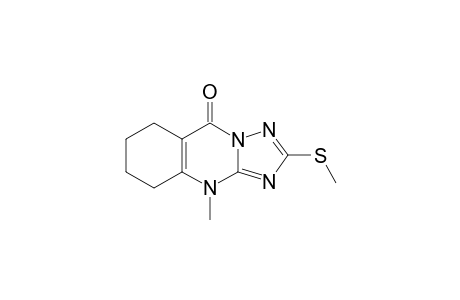 4-methyl-2-methylsulfanyl-5,6,7,8-tetrahydro-[1,2,4]triazolo[5,1-b]quinazolin-9-one