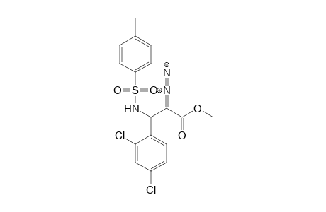 Methyl 2-diazo-3-(2,4-dichloro)phenyl-3-[(N-tosyl)amino]propanoate