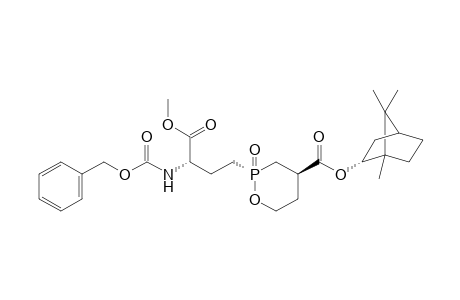 (2R,4S)-(1R,2R,4S)-1,7,7-Trimethylbicyclo[2.2.1]heptan-2-yl 2-((S)-3-(((benzyloxy)carbonyl)amino)-4-methoxy-4-oxobutyl)-1,2-oxaphosphinane-4-carboxylate 2-oxide
