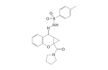 4-Methyl-N'-(1a-(pyrrolidine-1-carbonyl)-1a,7a-dihydrocyclopropa[b]chromen-7(1H)-ylidene)benzenesulfonohydrazide