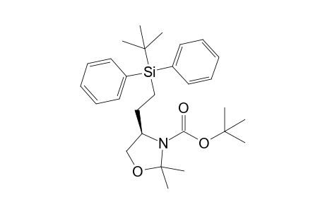 (4R)-4-[2-[tert-butyl(diphenyl)silyl]ethyl]-2,2-dimethyl-3-oxazolidinecarboxylic acid tert-butyl ester