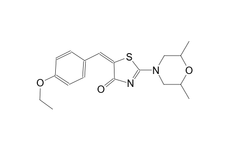 (5E)-2-(2,6-dimethyl-4-morpholinyl)-5-(4-ethoxybenzylidene)-1,3-thiazol-4(5H)-one