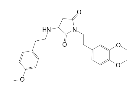 1-[2-(3,4-Dimethoxyphenyl)ethyl]-3-{[2-(4-methoxyphenyl)ethyl]amino}-2,5-pyrrolidinedione