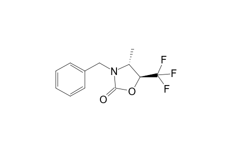 trans-3-Benzyl-4-methyl-5-trifluoromethyloxazolidin-2-one