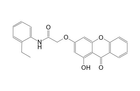 acetamide, N-(2-ethylphenyl)-2-[(1-hydroxy-9-oxo-9H-xanthen-3-yl)oxy]-