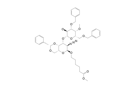 5-(METHOXYCARBONYL)-PENTYL-3,6-DI-O-BENZYL-4-O-METHYL-BETA-D-GALACTOPYRANOSYL-(1->3)-2-AZIDE-4,6-O-BENZYLIDENE-2-DEOXY-ALPHA-D-GALACTOPYRANOSIDE