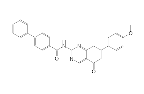N-[7-(4-methoxyphenyl)-5-oxo-5,6,7,8-tetrahydro-2-quinazolinyl][1,1'-biphenyl]-4-carboxamide