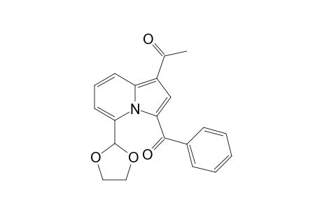 1-[3-benzoyl-5-(1,3-dioxolan-2-yl)-1-indolizinyl]ethanone