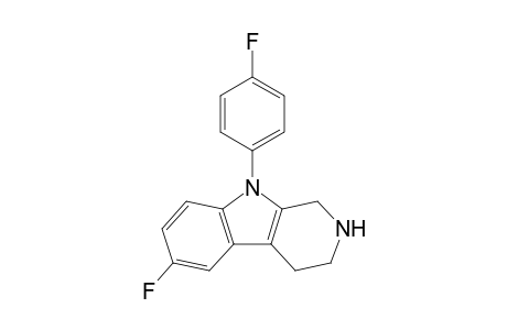 6-Fluoro-9-(p-fluorophenyl)-2,3,4,9-tetrahydro-1H-pyrido[3,4-b]indole