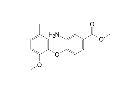 3-Amino-4-(2-methoxy-5-methyl-phenoxy)benzoic acid methyl ester