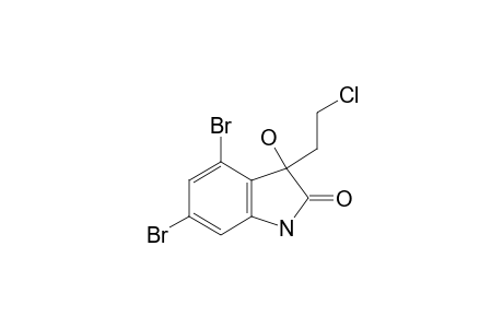 4,6-dibromo-3-(2-chloroethyl)-3-hydroxy-oxindole