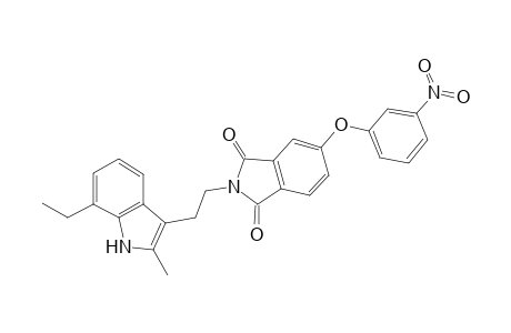 1H-Isoindole-1,3(2H)-dione, 2-[2-(7-ethyl-2-methyl-1H-indol-3-yl)ethyl]-5-(3-nitrophenoxy)-