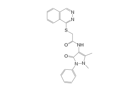 N-(1,5-dimethyl-3-oxo-2-phenyl-2,3-dihydro-1H-pyrazol-4-yl)-2-(1-phthalazinylsulfanyl)acetamide