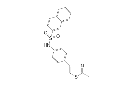 N-[4-(2-methyl-1,3-thiazol-4-yl)phenyl]naphthalene-2-sulfonamide