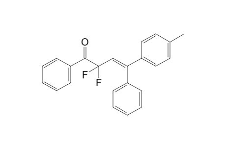 (E)-2,2-difluoro-1,4-diphenyl-4-(p-tolyl)but-3-en-1-one