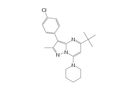 5-tert-butyl-3-(4-chlorophenyl)-2-methyl-7-(1-piperidinyl)pyrazolo[1,5-a]pyrimidine