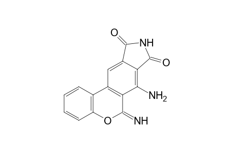 7-Amino-6-imino-6H-benzo[c](2H)chromen-8,9-dicarboxylic imide