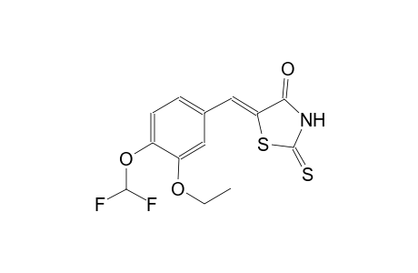 (5Z)-5-[4-(difluoromethoxy)-3-ethoxybenzylidene]-2-thioxo-1,3-thiazolidin-4-one