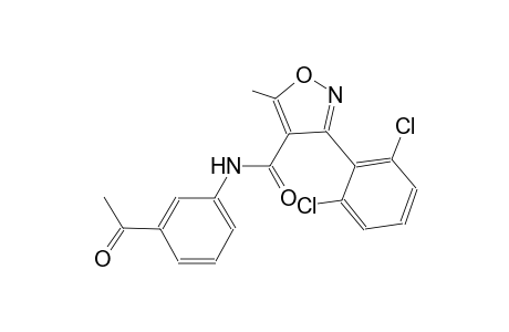 N-(3-acetylphenyl)-3-(2,6-dichlorophenyl)-5-methyl-4-isoxazolecarboxamide