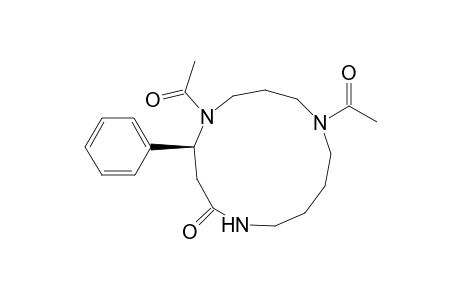 1,5,9-Triazacyclotridecan-2-one, 5,9-diacetyl-4-phenyl-, (S)-
