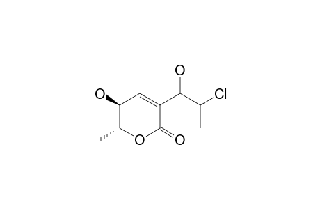 (5S,6R)-3-(2-chloro-1-hydroxypropyl)-5-hydroxy-6-methyl-5,6-dihydropyran-2-one