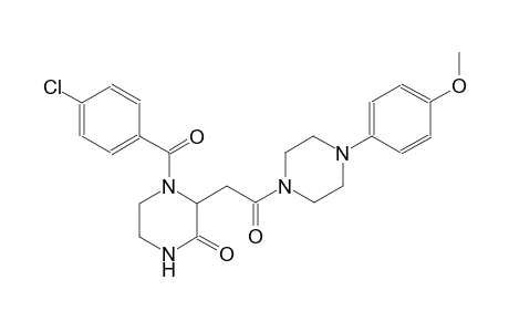 2-piperazinone, 4-(4-chlorobenzoyl)-3-[2-[4-(4-methoxyphenyl)-1-piperazinyl]-2-oxoethyl]-