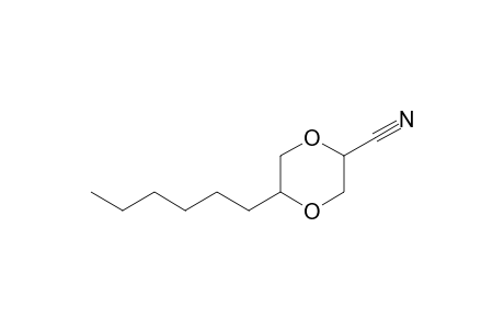 5-Hexyl-2-cyano-1,4-dioxane