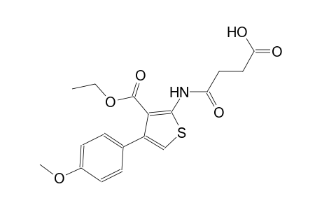 4-{[3-(ethoxycarbonyl)-4-(4-methoxyphenyl)-2-thienyl]amino}-4-oxobutanoic acid