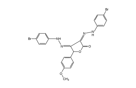 5-(p-METHOXYPHENYL)-2,3,4(5H)-FURANTRIONE,3,4-BIS[(p-BROMOPHENYL)HYDRAZONE]