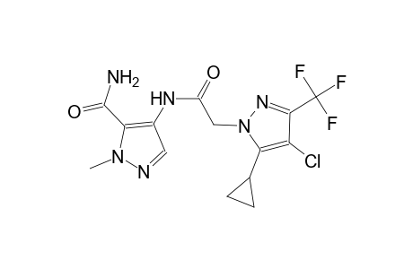 4-({[4-chloro-5-cyclopropyl-3-(trifluoromethyl)-1H-pyrazol-1-yl]acetyl}amino)-1-methyl-1H-pyrazole-5-carboxamide