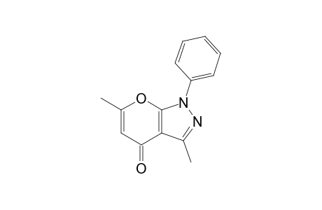 3,6-Dimethyl-1-phenyl-4-pyrano[2,3-c]pyrazolone