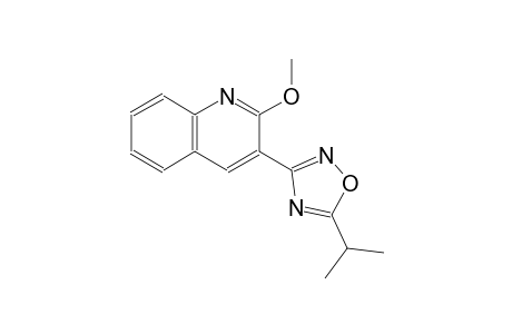 3-(5-isopropyl-1,2,4-oxadiazol-3-yl)-2-methoxyquinoline