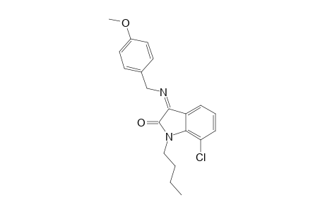 1-Butyl-7-chloro-3-((4-methoxybenzyl) imino) indolin-2-one