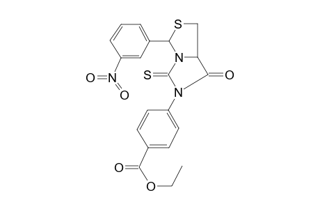 4-[3-(3-nitrophenyl)-7-oxo-5-sulfanylidene-3,7a-dihydro-1H-imidazo[1,5-c]thiazol-6-yl]benzoic acid ethyl ester