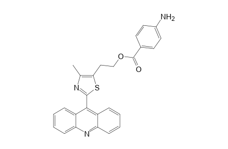 2-(2-acridin-9-yl-4-methyl-1,3-thiazol-5-yl)ethyl 4-aminobenzoate