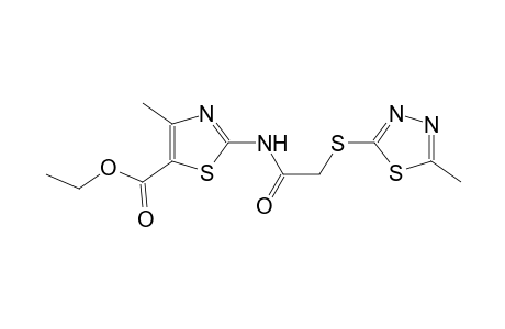 ethyl 4-methyl-2-({[(5-methyl-1,3,4-thiadiazol-2-yl)sulfanyl]acetyl}amino)-1,3-thiazole-5-carboxylate