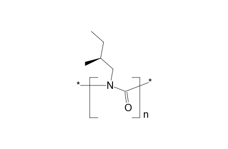 Polymer from s-2-methylbutyl isocyanate (derivative of polyamide-1); poly[n-(2-methylbutyl)carbonyl]