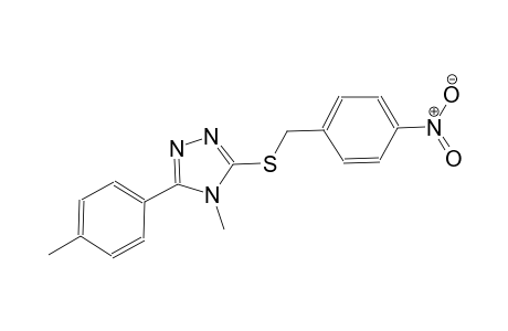 4-methyl-3-(4-methylphenyl)-5-[(4-nitrobenzyl)sulfanyl]-4H-1,2,4-triazole