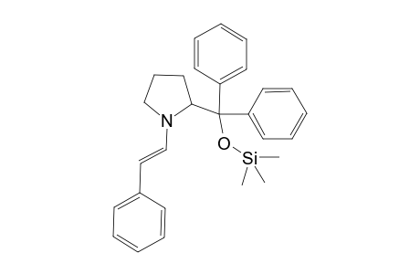 (S)-2-{Diphenyl[(trimethylsilyl)oxy]methyl}-1-(E)-(2'-phenylethenyl)-pyrrolidine