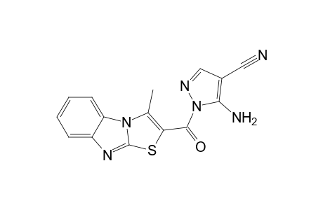 5-Amino-1-(3-methylthiazolo[3,2-a]benzimidazol-2-oyl)-1H-pyrazole-4-carbonitrile