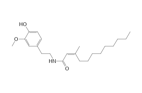 (Z)-N-[2-(4-hydroxy-3-methoxyphenyl)ethyl]-3-methyldodec-2-enamide