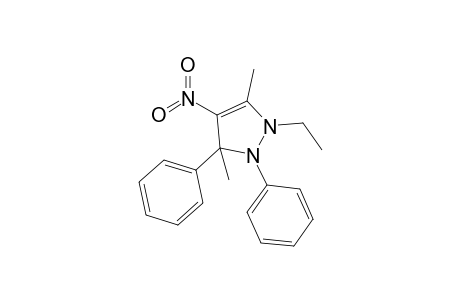 2-Ethyl-3,5-dimethyl-4-nitro-1,5-diphenyl-3-pyrazoline