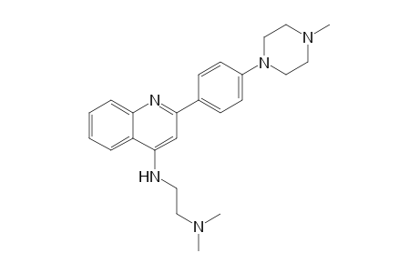 dimethyl-[2-[[2-[4-(4-methylpiperazino)phenyl]-4-quinolyl]amino]ethyl]amine