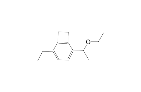 5-(1-Ethoxyethyl)-2-ethyl-bicyclo[4.2.0]octa-1,3,5-triene