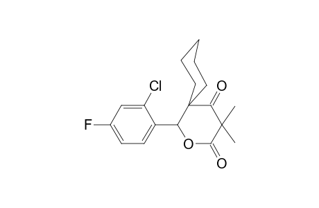 1-(2-Chloro-4-fluorophenyl)-4,4-dimethyl-2-oxaspiro[5.5]undecane-3,5-dione