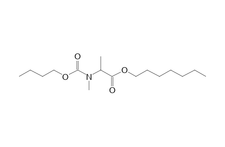 Alanine, N-methyl-N-butoxycarbonyl-, heptyl ester