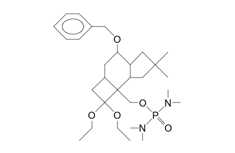7-Benzyloxy-3,3-diethoxy-2-([tetramethyl-phosphorodiamidate]-hydroxymethyl)-10,10-dimethyl-tricyclo(6.3.0.0/2,5/)undecan