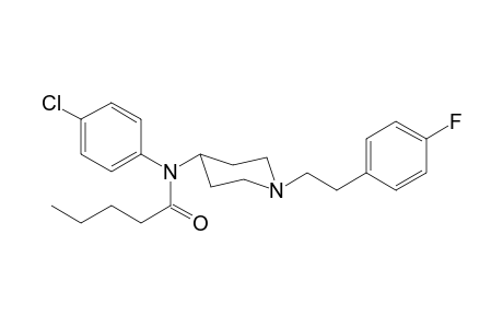 N-(4-Chlorophenyl)-N-(1-[2-(4-fluorophenyl)ethyl]piperidin-4-yl)pentanamide